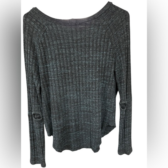 Monrow Dark Green Ribbed Sweater - Picture 5 of 5